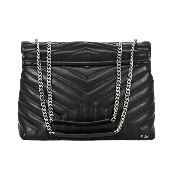 Saint Laurent Medium Monogram Loulou Leather Bag - Picture 3 of 7